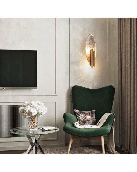 Scandinavian minimalist light luxury living room wall lamp post-modern creative aisle stairwell background wall bedside designer wall lamps