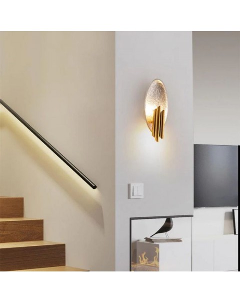 Scandinavian minimalist light luxury living room wall lamp post-modern creative aisle stairwell background wall bedside designer wall lamps