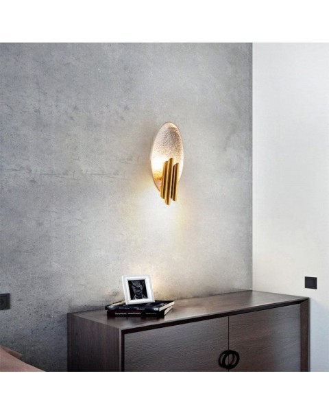 Scandinavian minimalist light luxury living room wall lamp post-modern creative aisle stairwell background wall bedside designer wall lamps
