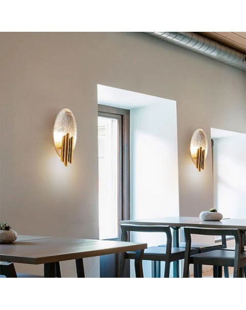 Scandinavian minimalist light luxury living room wall lamp post-modern creative aisle stairwell background wall bedside designer wall lamps