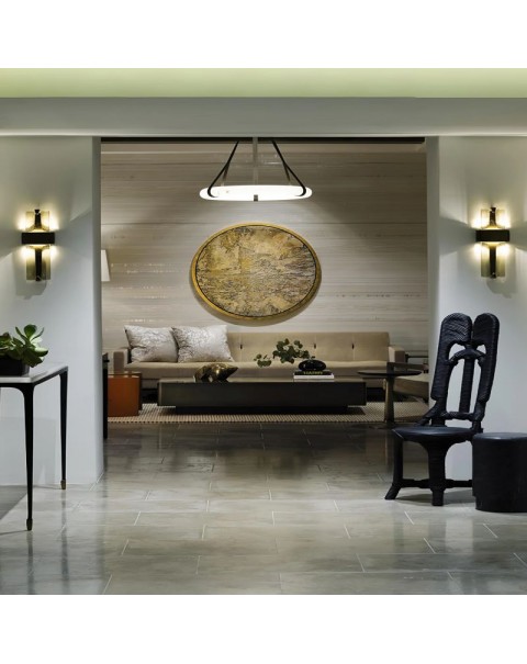 Light luxury living room background wall light modern simple hotel guest room creative designer minimalist led glass wall light