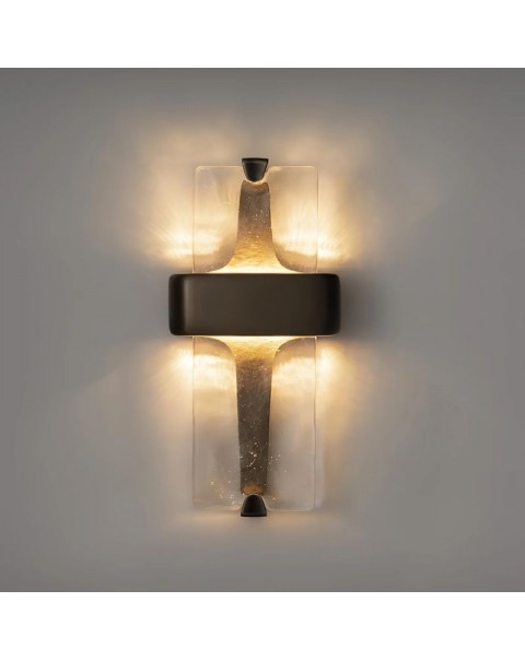 Light luxury living room background wall light modern simple hotel guest room creative designer minimalist led glass wall light