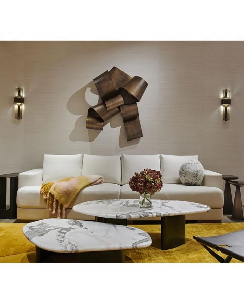 Light luxury living room background wall light modern simple hotel guest room creative designer minimalist led glass wall light