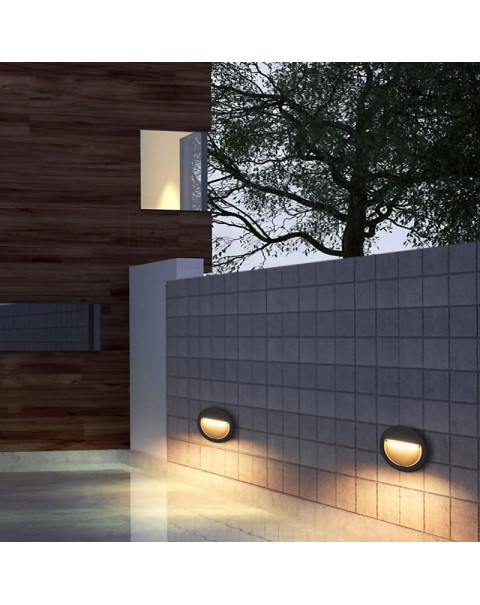Outdoor waterproof wall corner light stair step skirting light without opening hole hotel landscape stepping night light.