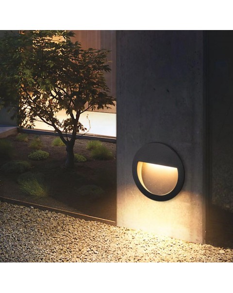 Outdoor waterproof wall corner light stair step skirting light without opening hole hotel landscape stepping night light.