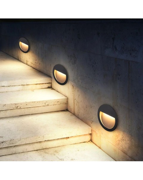 Outdoor waterproof wall corner light stair step skirting light without opening hole hotel landscape stepping night light.