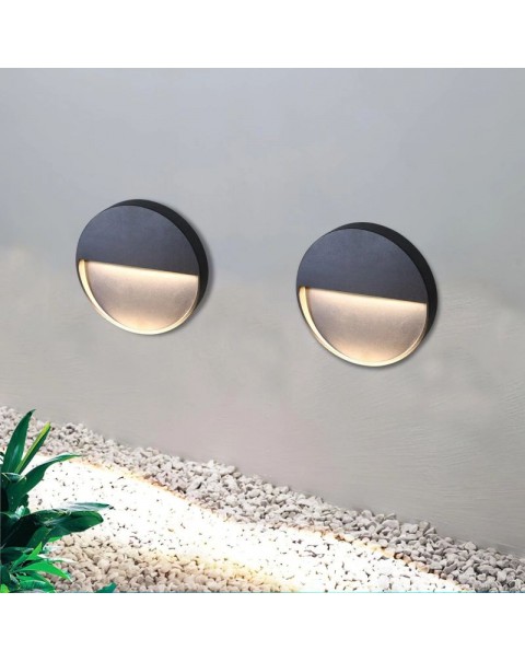 Outdoor waterproof wall corner light stair step skirting light without opening hole hotel landscape stepping night light.
