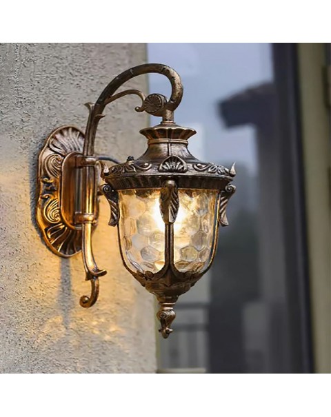 Outdoor wall light waterproof garden light European villa led balcony aisle stairs outdoor fence doorway wall light