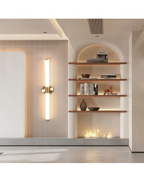 Minimalist wall lamp creative linear LED long strip light Scandinavian minimalist living room sofa background wall bedroom bedside light