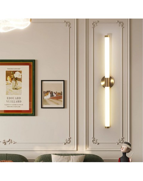 Minimalist wall lamp creative linear LED long strip light Scandinavian minimalist living room sofa background wall bedroom bedside light