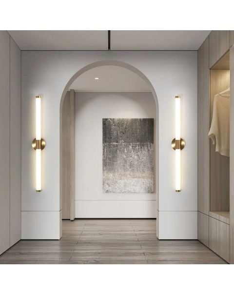Minimalist wall lamp creative linear LED long strip light Scandinavian minimalist living room sofa background wall bedroom bedside light