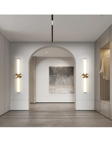 Minimalist wall lamp creative linear LED long strip light Scandinavian minimalist living room sofa background wall bedroom bedside light