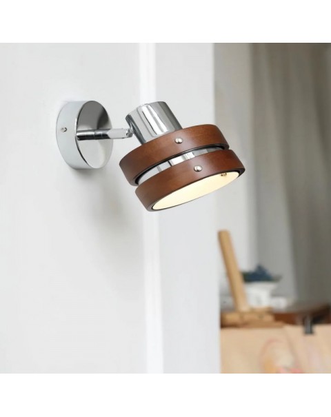 Miji light and shadow American living room background wall solid wood wall lamps Nanyang ins cafe bedroom hotel antique lamps and lanterns