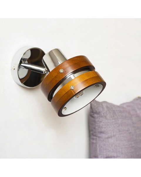 Miji light and shadow American living room background wall solid wood wall lamps Nanyang ins cafe bedroom hotel antique lamps and lanterns