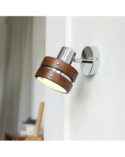 Miji light and shadow American living room background wall solid wood wall lamps Nanyang ins cafe bedroom hotel antique lamps and lanterns