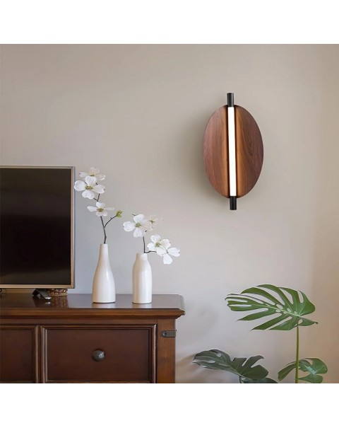 Medieval wabi-sabi style retro living room bedroom bedside entryway aisle B&B cafe wood grain leaf design wall sconce