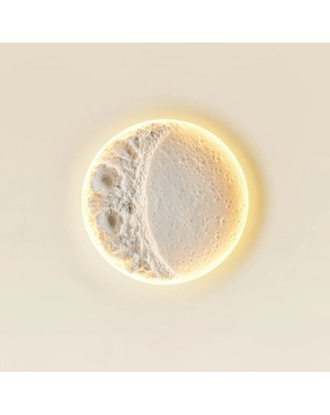 Moon wall lamp bedroom bedside lamp living room background wall ambient light home ceiling light creative art plaster downlight