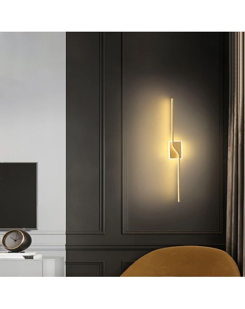 Scandinavian LED wall lamp bedroom living room modern minimalist bedside lamp aisle background wall mirror front lamps and lanterns