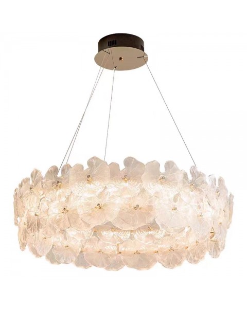 French crystal living room chandelier hall dining room master bedroom ceiling lamps and lanterns 2024 new modern simple senior sense