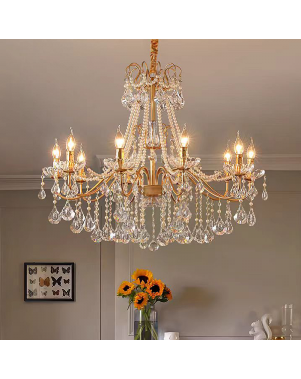 Light luxury crystal French retro senior sense 202...