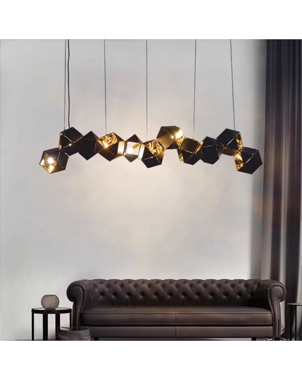 Long dining room chandelier modern simple creative...