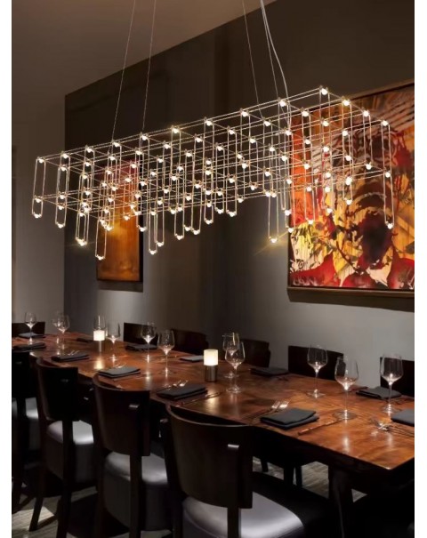 Scandinavian dining room chandelier table lamp dining room modern simple light luxury creative personality firefly bar front lamps and lanterns