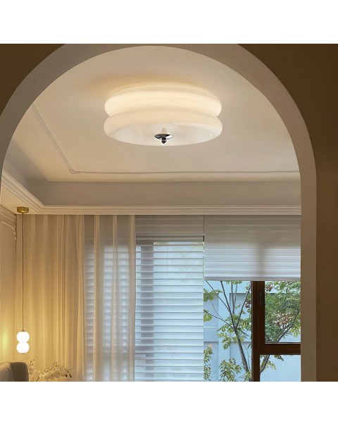 Bedroom ceiling light French vintage study balcony aisle cream Scandinavian minimalist antique glass lamps