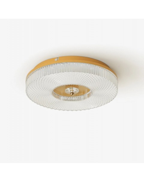 Light luxury crystal ceiling light master bedroom room light round simple balcony living room study lamps and lanterns