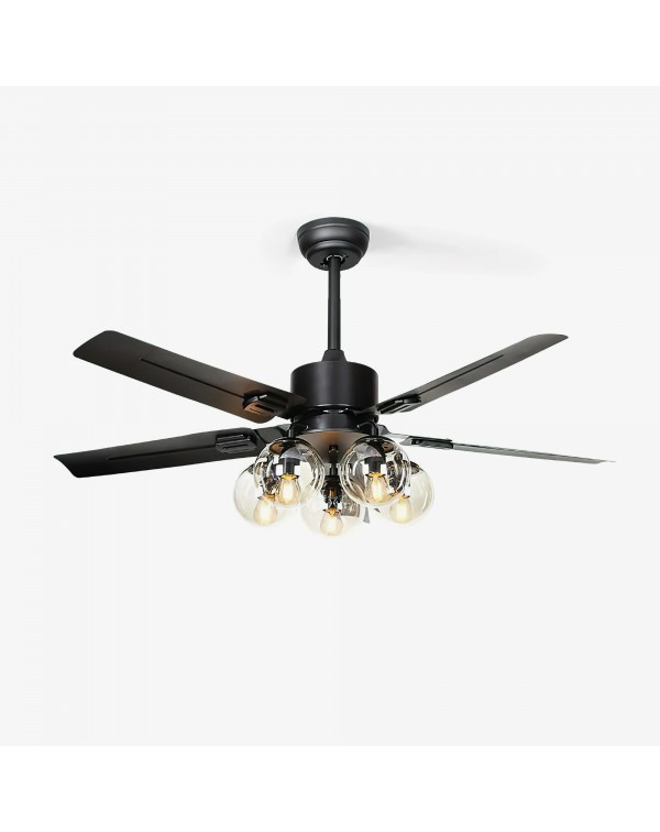 Frequency conversion mute retro electric fan light...