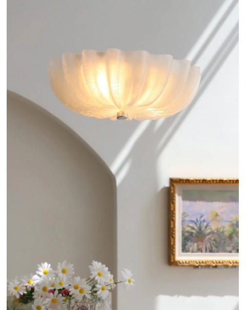 Petal ceiling light south ocean retro style high ambience master bedroom light fixture glass shape creative design bedroom light