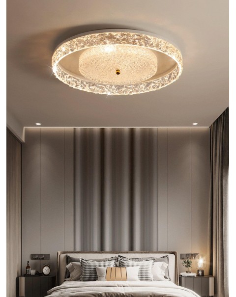 Light luxury bedroom ceiling lamp senior sense of luxury room study lamps and lanterns modern simple new master bedroom lamps