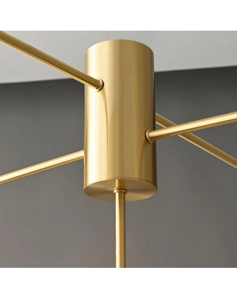 Scandinavian living room lamp ins simple copper ceiling lamp personality creative magic beans molecules master bedroom study dining room light