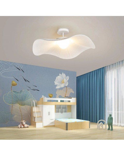 Scandinavian high-end dining room chandelier simple modern creative art lotus leaf straw hat lamp designer clothing shop bedroom light