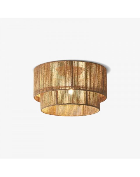 Wabi-sabi style retro hemp rope ceiling lamp bedroom living room study creative personality B&B Japanese tea room clothing shop lights