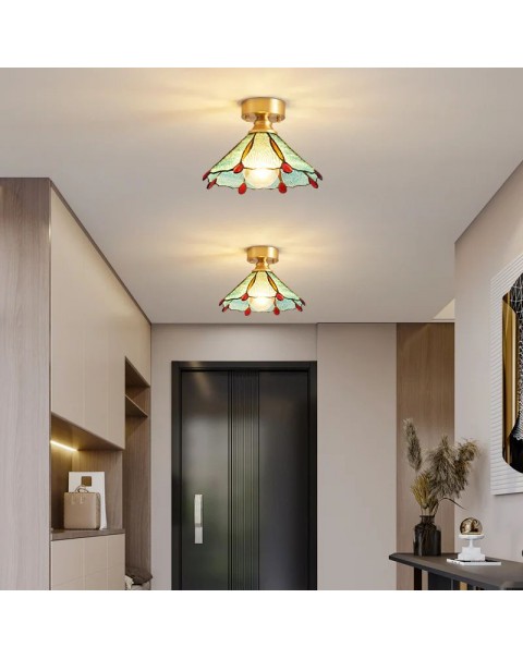 French vintage balcony flowers entryway entrance hallway corridor small ceiling lamp bedroom cloakroom window ambient light