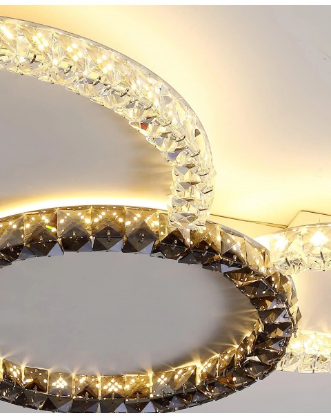 Living room ceiling light crystal lamp light luxury led lights circular ultra-thin minimalist personality modern minimalist bedroom master light