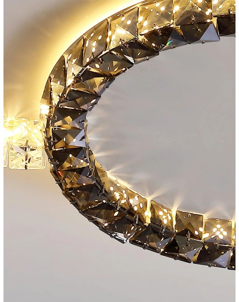 Living room ceiling light crystal lamp light luxury led lights circular ultra-thin minimalist personality modern minimalist bedroom master light