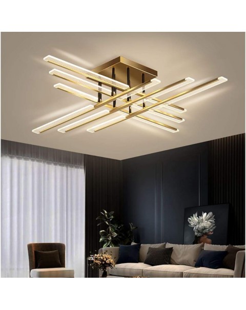 Scandinavian light luxury living room chandelier modern simple atmosphere gold creative restaurant high-grade led bedroom ceiling lamps and lanterns