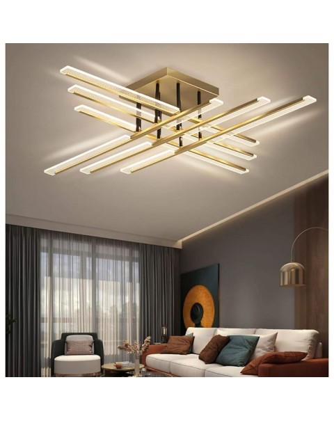 Scandinavian light luxury living room chandelier modern simple atmosphere gold creative restaurant high-grade led bedroom ceiling lamps and lanterns