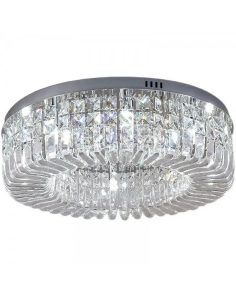 Light luxury crystal ceiling light living room lamp gold stainless steel mirror modern simple warm atmosphere master bedroom lamps and lanterns