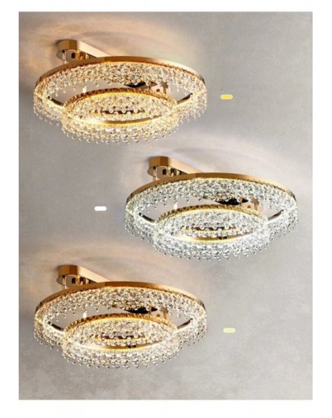 Italian light luxury new living room crystal ceiling lamp hall main lamp simple modern atmosphere upscale net red bedroom light
