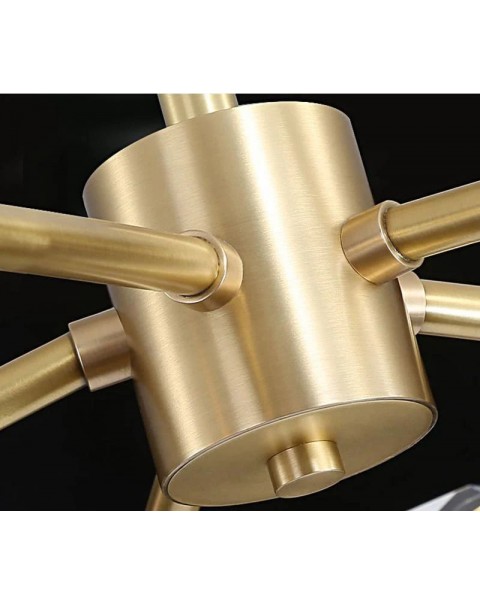 Light luxury chandelier living room lights modern simple atmosphere copper crystal molecular lights Scandinavian dining room bedroom main light fixture sets