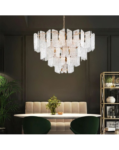 Lamps and lanterns designer glass light luxury strip study room Scandinavian bedroom maikai lamp post-modern villa glazed living room chandelier
