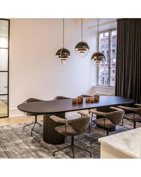 Danish designer living room back wall Scandinavian modern minimalist restaurant bar bedroom bedside metal single head chandelier