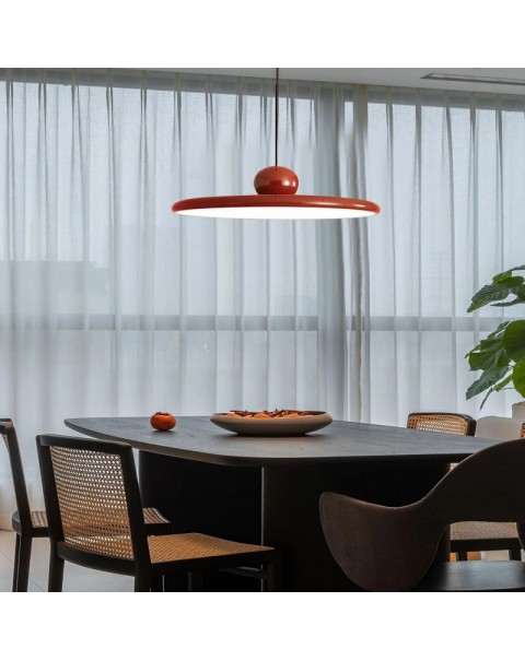 Dining room chandelier Scandinavian retro designer minimalist creative flying saucer eye protection smart minimalist dining table led pendant wire light