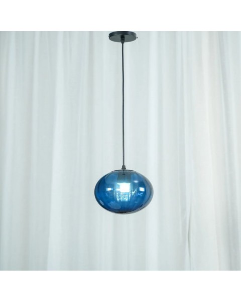 Scandinavian bedroom bedside small chandelier light luxury post-modern minimalist iron colored glass ball single head dining room lamps and lanterns