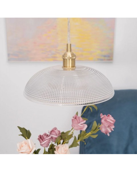 Scandinavian Japanese style dining room chandelier simple bedroom bedside lamp balcony bar lamp ins brass retro glass chandelier