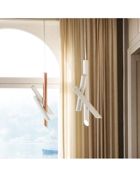 Danish design Scandinavian style Italian minimalist ins hotel restaurant bar counter cafe bedroom bedside chandelier