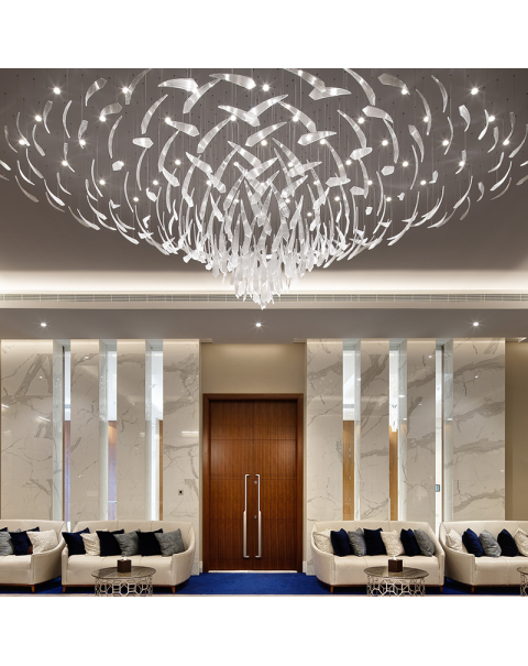 Large Flower Lamp Chandelier