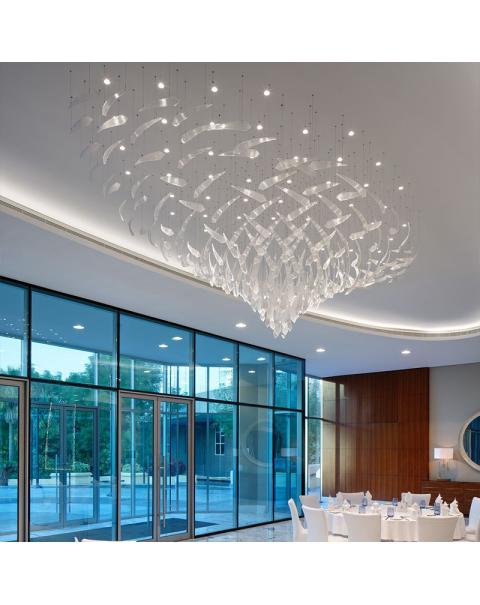 Large Flower Lamp Chandelier